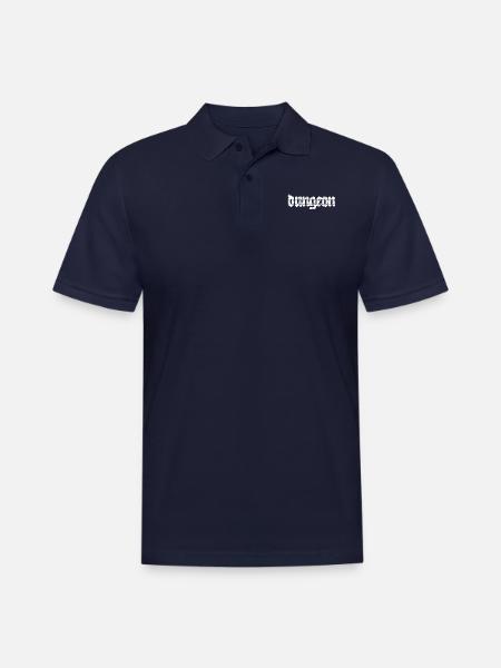 Dungeon Adventure Map - Men's Pique Polo Shirt - midnight navy
