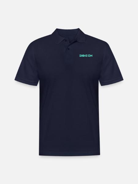 Shine On Always green - Men's Pique Polo Shirt - midnight navy
