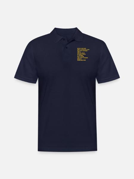 The Headless Horseman - Men's Pique Polo Shirt - midnight navy