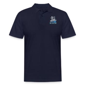 Mangez Sommeil Football Répétez Footballeur Touché - Polo en coton piqué pour hommes - marine foncé - Devant
