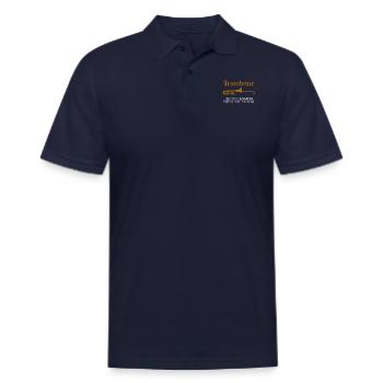 Trombone Instrument - Men's Pique Polo Shirt - midnight navy - Front