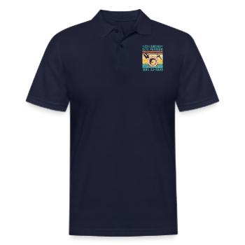 Funny Gold Panning 50% Digging 50% Panning 100% Au - Men's Pique Polo Shirt - midnight navy - Front