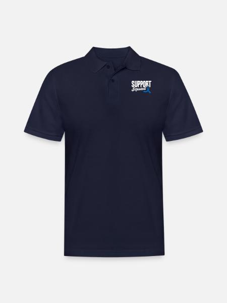Support Squad - Men's Pique Polo Shirt - midnight navy