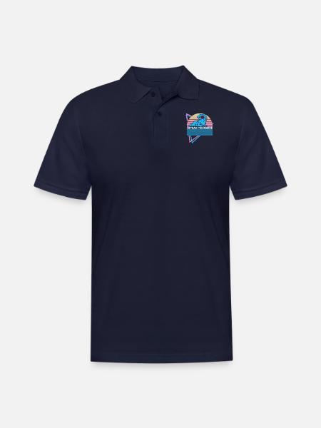 I Speak Pekingese Retro - Men's Pique Polo Shirt - midnight navy