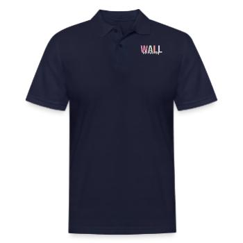 Wall Climbing Indoor Wall Climber Bouldering - Men's Pique Polo Shirt - midnight navy - Front