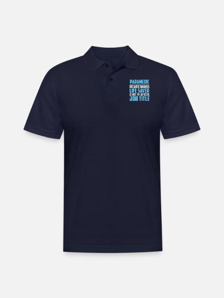 Paramedic Paramedic Paramedics Emergency - Men's Pique Polo Shirt - midnight navy
