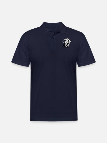 Keeping It Grim - Men's Pique Polo Shirt - midnight navy