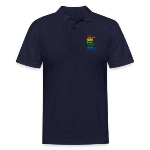 Color the solar system - Men's Pique Polo Shirt