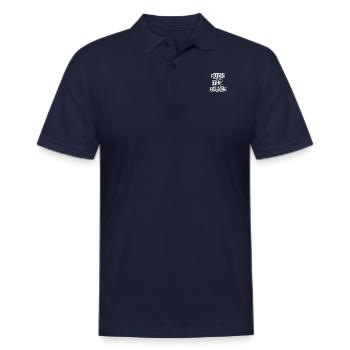 Fuck the police. - Men's Pique Polo Shirt - midnight navy - Front