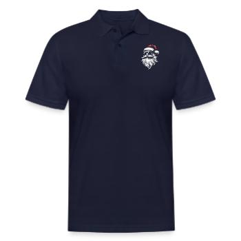 Santa Claus - Men's Pique Polo Shirt - midnight navy - Front