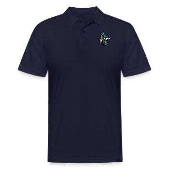 Chihuahua Blue Colorful - Men's Pique Polo Shirt - midnight navy - Front