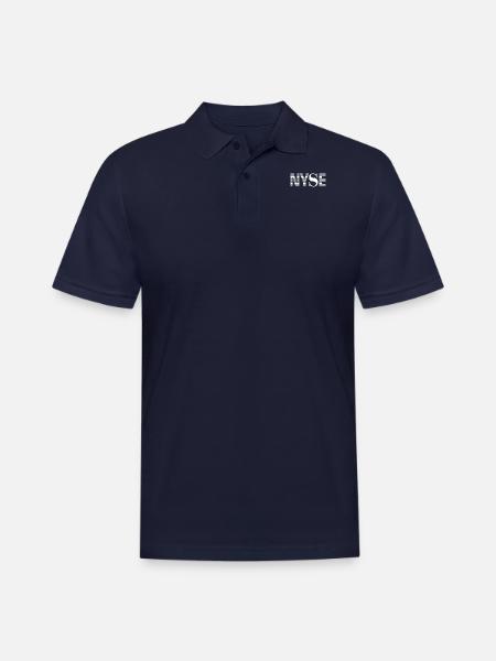 Nyse New York Stock Exchange - Men's Pique Polo Shirt - midnight navy