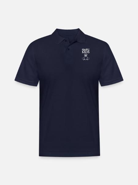 Simple Minds - Men's Pique Polo Shirt - midnight navy