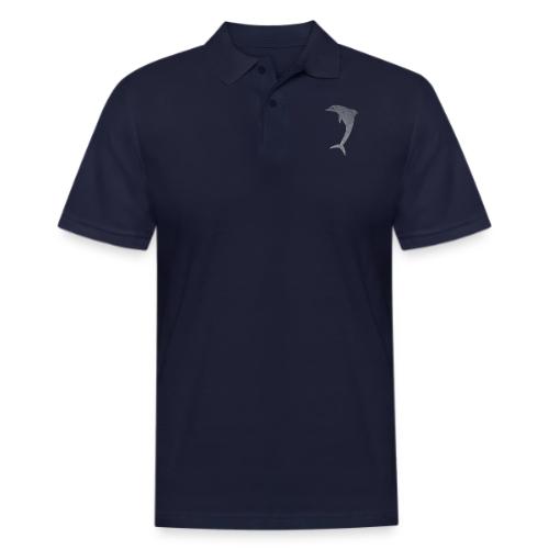 dolphin art deco - Men's Pique Polo Shirt