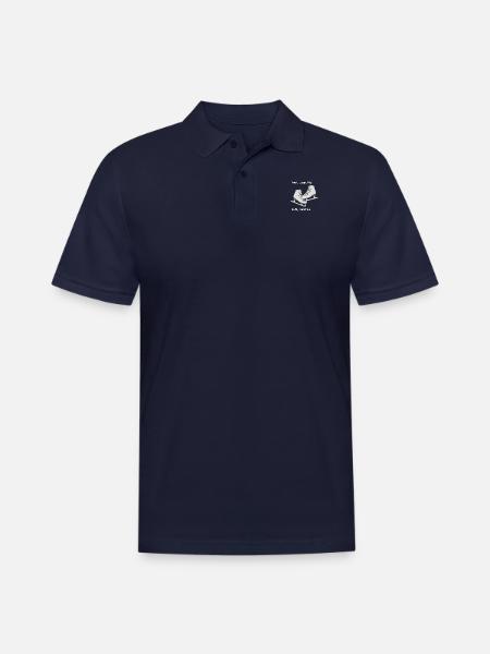 Axel Loop Flip - Men's Pique Polo Shirt - midnight navy