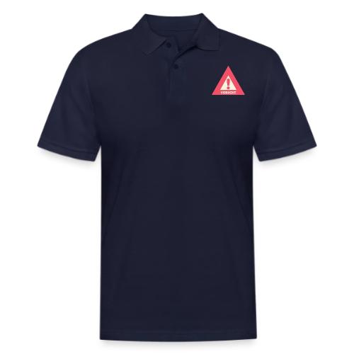 Vorsicht - German for Careful - Men's Pique Polo Shirt
