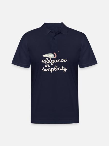 Elegance in simplicity - Men's Pique Polo Shirt - midnight navy