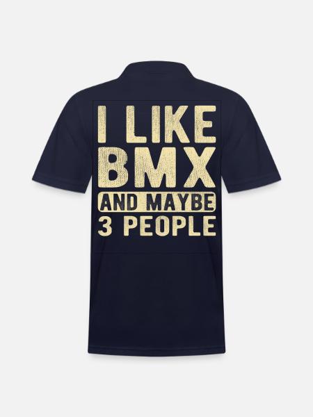 BMX Saying - Men's Pique Polo Shirt - midnight navy