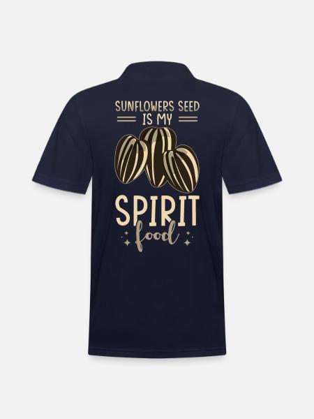 Sunflower Seeds - Men's Pique Polo Shirt - midnight navy