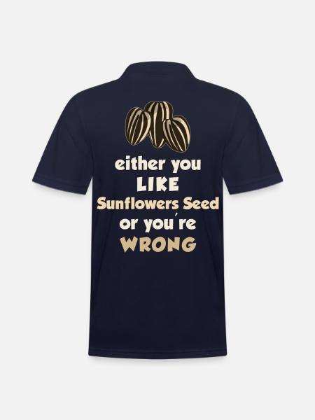 Sunflower Seeds - Men's Pique Polo Shirt - midnight navy