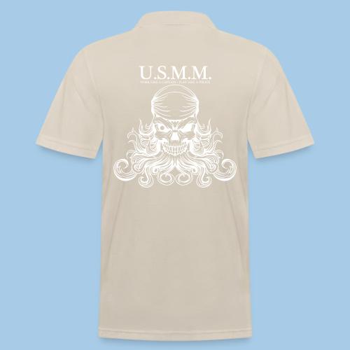 USMM, work like a captain, play like a pirate - Men's Pique Polo Shirt