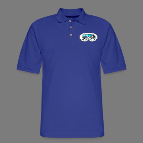 Snow Rush: Exclusive Snowboard & Ski Enthusiast - Men's Pique Polo Shirt