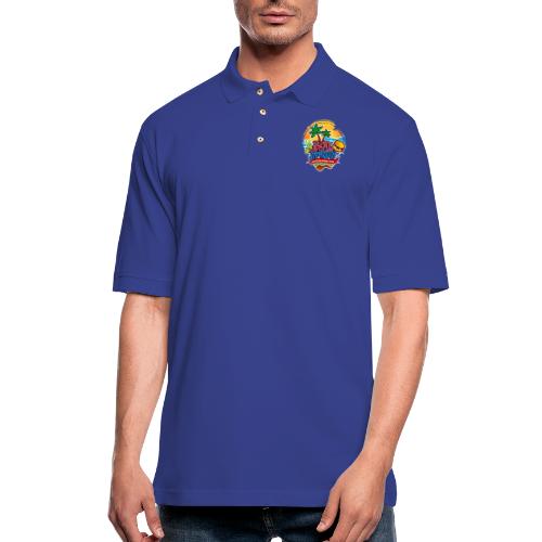 Bon Fritay Logo - Men's Pique Polo Shirt