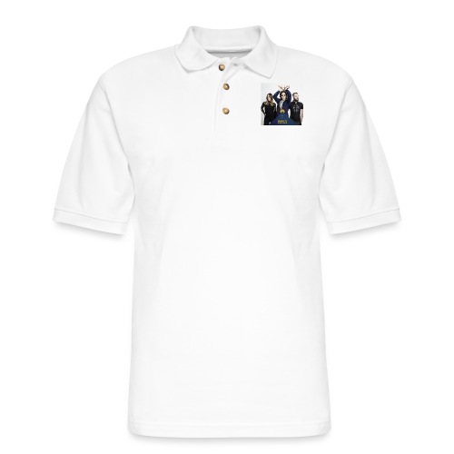 Mantis and the Prayer- Pyramid Design for kids - Men's Pique Polo Shirt