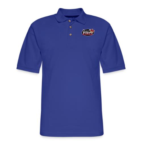 Passport Kings logo for dark shirts - Men's Pique Polo Shirt