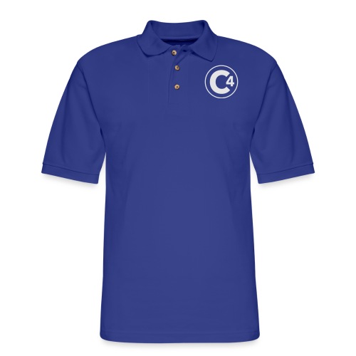 C4 Signature Logo - Men's Pique Polo Shirt