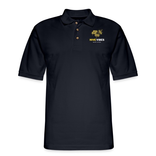 HIVE VIBES GROUP FITNESS - Men's Pique Polo Shirt