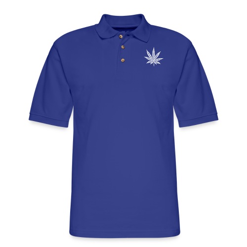 Cannabis Leaf - Men's Pique Polo Shirt