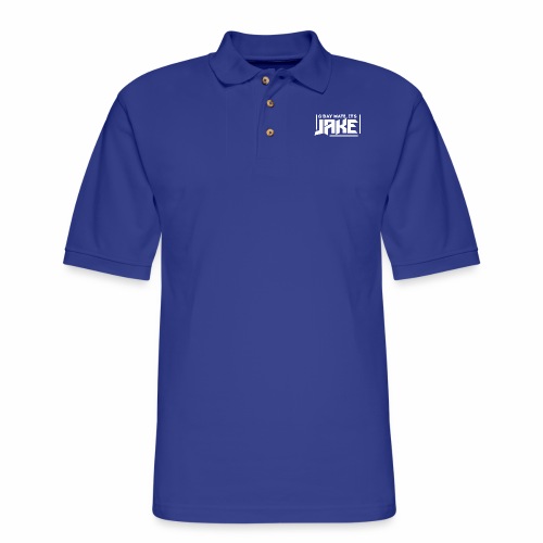 G'Day Mate It's Jake White Logo - Men's Pique Polo Shirt