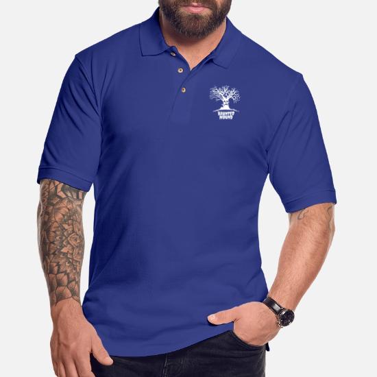 haunted mound' Men's Pique Polo Shirt | Spreadshirt