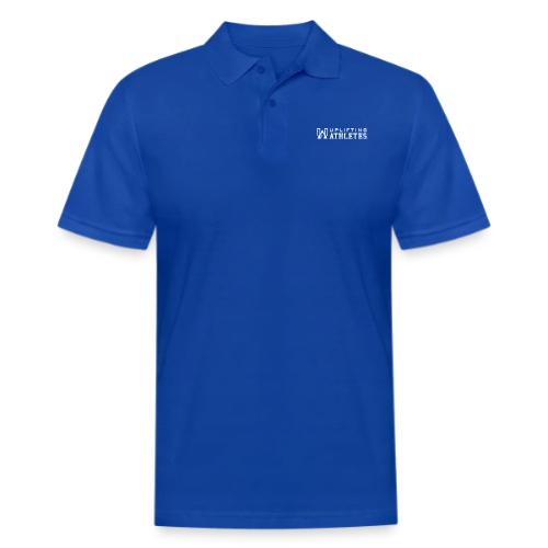 Uplifting Athletes White Logo - Men's Pique Polo Shirt