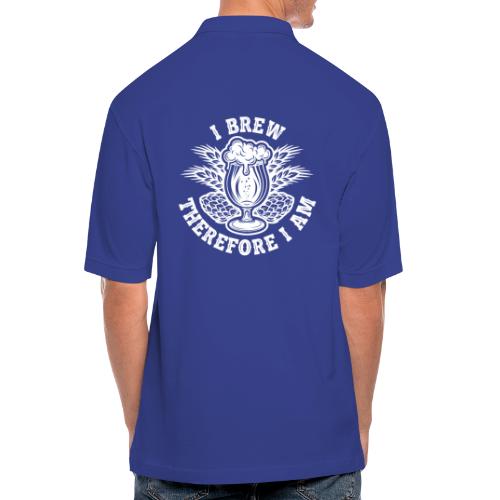 I Brew Therefore I Am - Men's Pique Polo Shirt