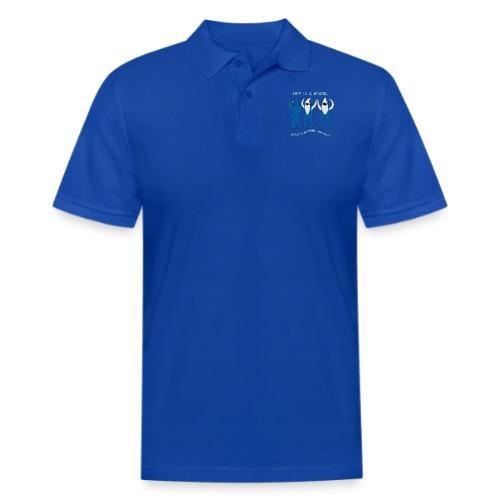 Dancing Sharks, Life Is a Beach - Men's Pique Polo Shirt