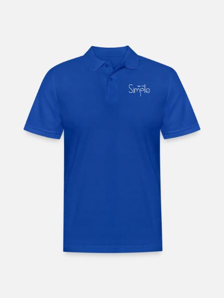 Make It Simple - Men's Pique Polo Shirt - royal blue