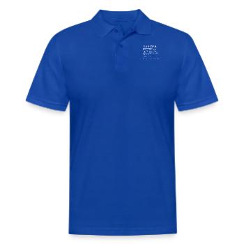 DANCER - Men's Pique Polo Shirt - royal blue - Front