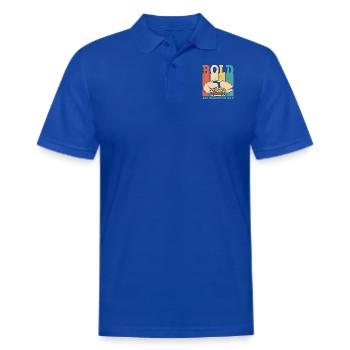 Funny Gold Panning Gold Miner Bold And Panning For - Men's Pique Polo Shirt - royal blue - Front