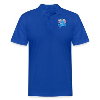 Police Retro Police Officer - Men's Pique Polo Shirt - royal blue - Front