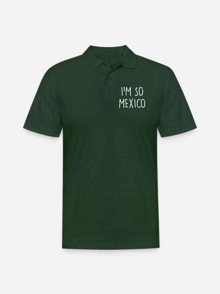 I'm so Mexico - Men's Pique Polo Shirt - forest green
