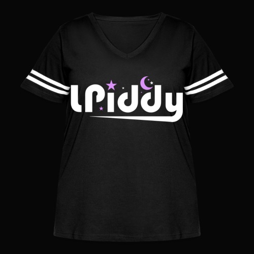 L.Piddy Logo - Women's Curvy Vintage Sports T-Shirt