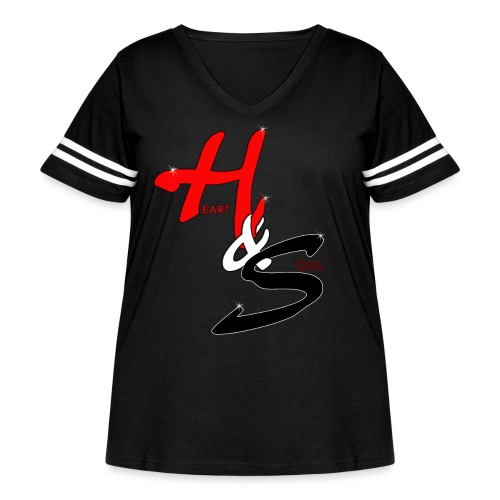 Heart & Soul Concerts Official Brand Logo II - Women's Curvy Vintage Sports T-Shirt