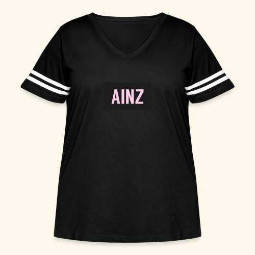 Ainz merch - Women's Curvy V-Neck Football Tee