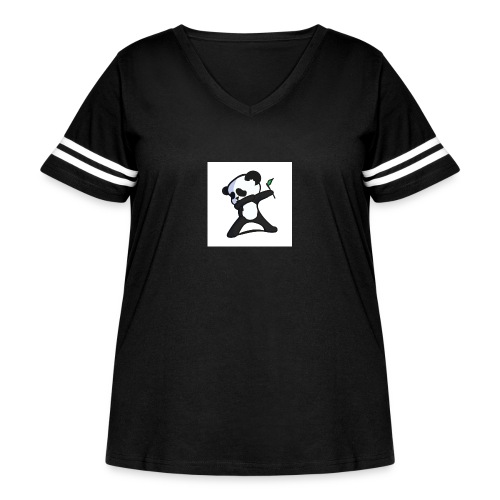 Panda DaB - Women's Curvy Vintage Sports T-Shirt