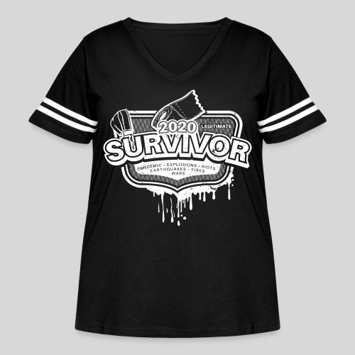 2020 Survivor Dirty WoB - Women's Curvy Vintage Sports T-Shirt
