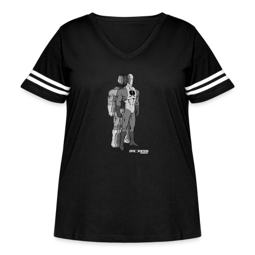 Superhero 9 - Women's Curvy Vintage Sports T-Shirt