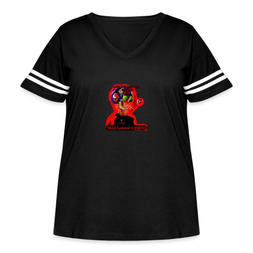 New Logo Branding Red Head Gaming Studios (RGS) - Women's Curvy Vintage Sports T-Shirt
