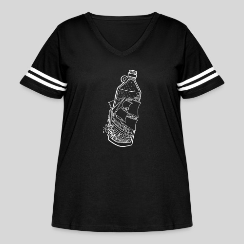 Ship in a bottle WoB - Women's Curvy Vintage Sports T-Shirt